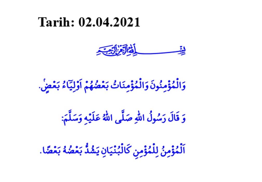 Cuma hutbesi 2 Nisan 2021 | Cuma Hutbesinin konusu bugün: Birbirimizin Farkında Olalım