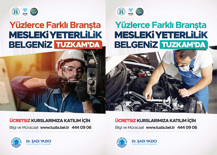 Tuzla'da mesleki yeterlilik kursları başlıyor!