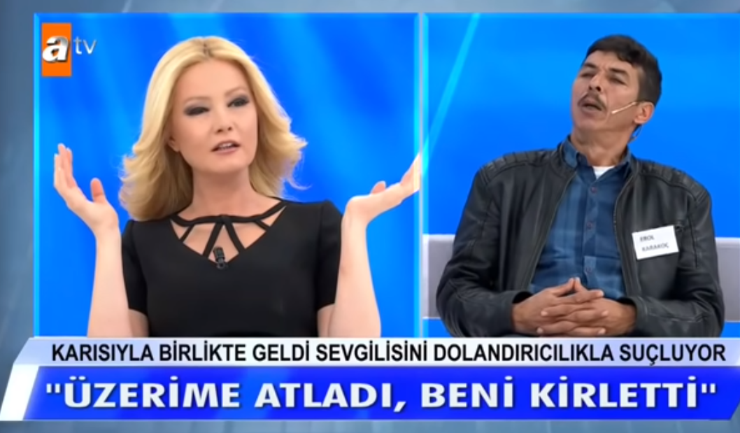 Karısı ile Müge Anlı'ya çıkıp Sevgilim beni taciz etti dedi!