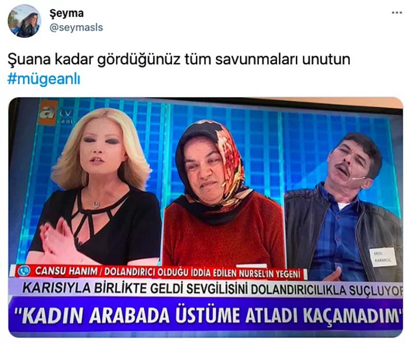Karısı ile Müge Anlı'ya çıkıp Sevgilim beni taciz etti dedi!
