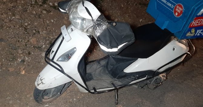 Adıyaman'da siparişten dönen kurye kaza yaptı!