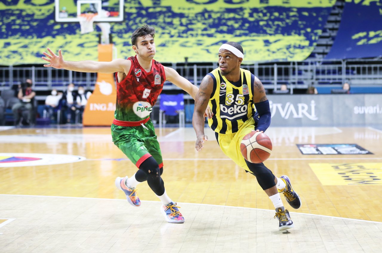 ING Basketbol Süper Ligi'nde Fenerbahçe Beko Pınar Karşıyaka'yı 117-59 yendi