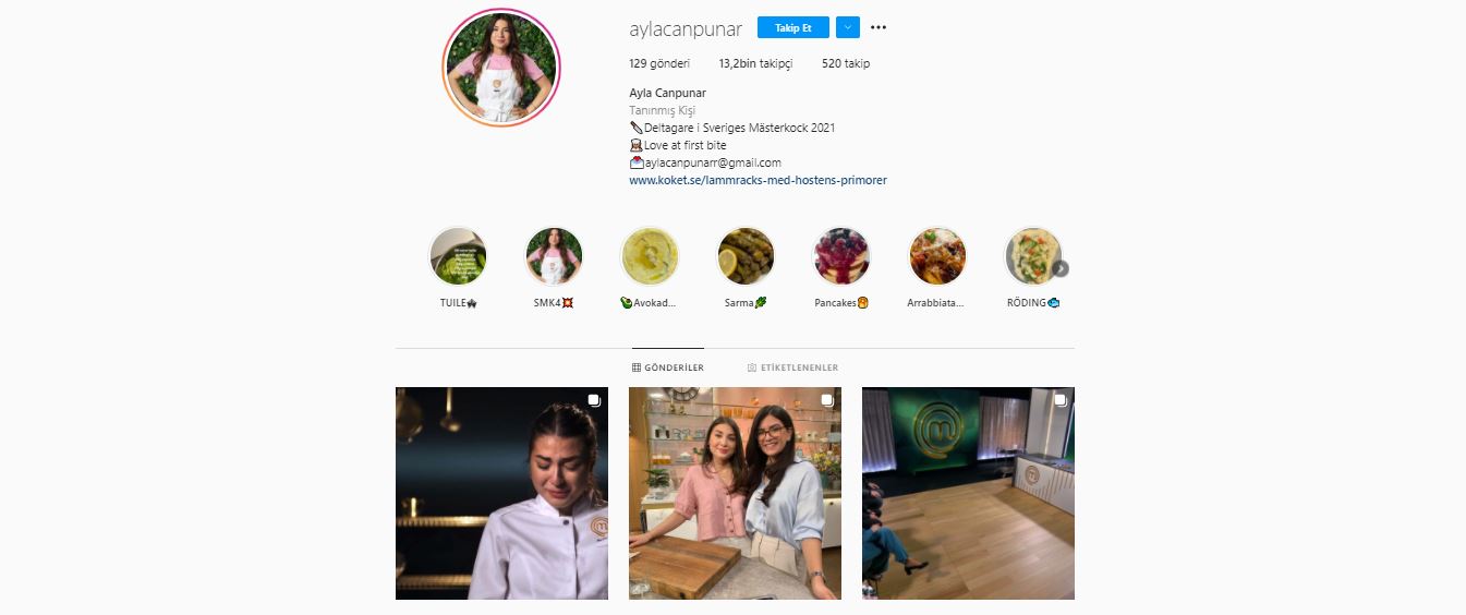 Ayla Canpunar kimdir? Nereli ve kaç yaşında? | Ayla Canpunar instagram hesabı nedir? | İsveç'teki Masterchef'te kaçıncı oldu?