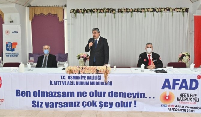 Osmaniye Valisi Erdinç Yılmaz, koronavirüsün afet olduğunu söyledi