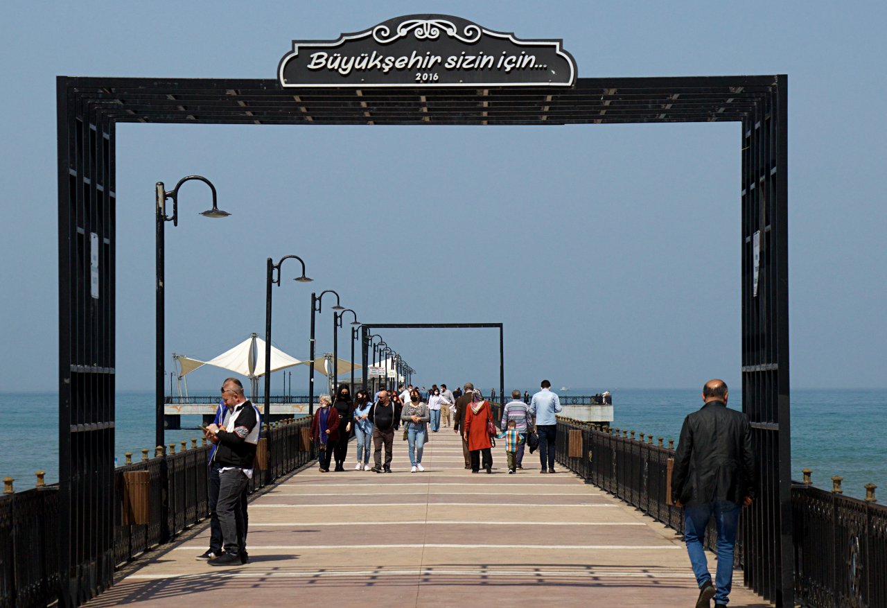 Samsun'lular güneşin keyfini çıkardı