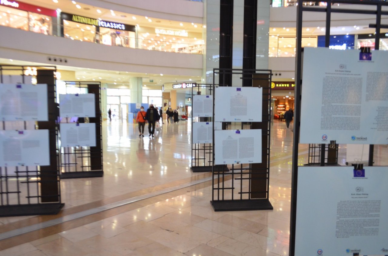 Tekirdağ'da Otizmli çocukların annelerinin yazdığı mektuplar sergilendi