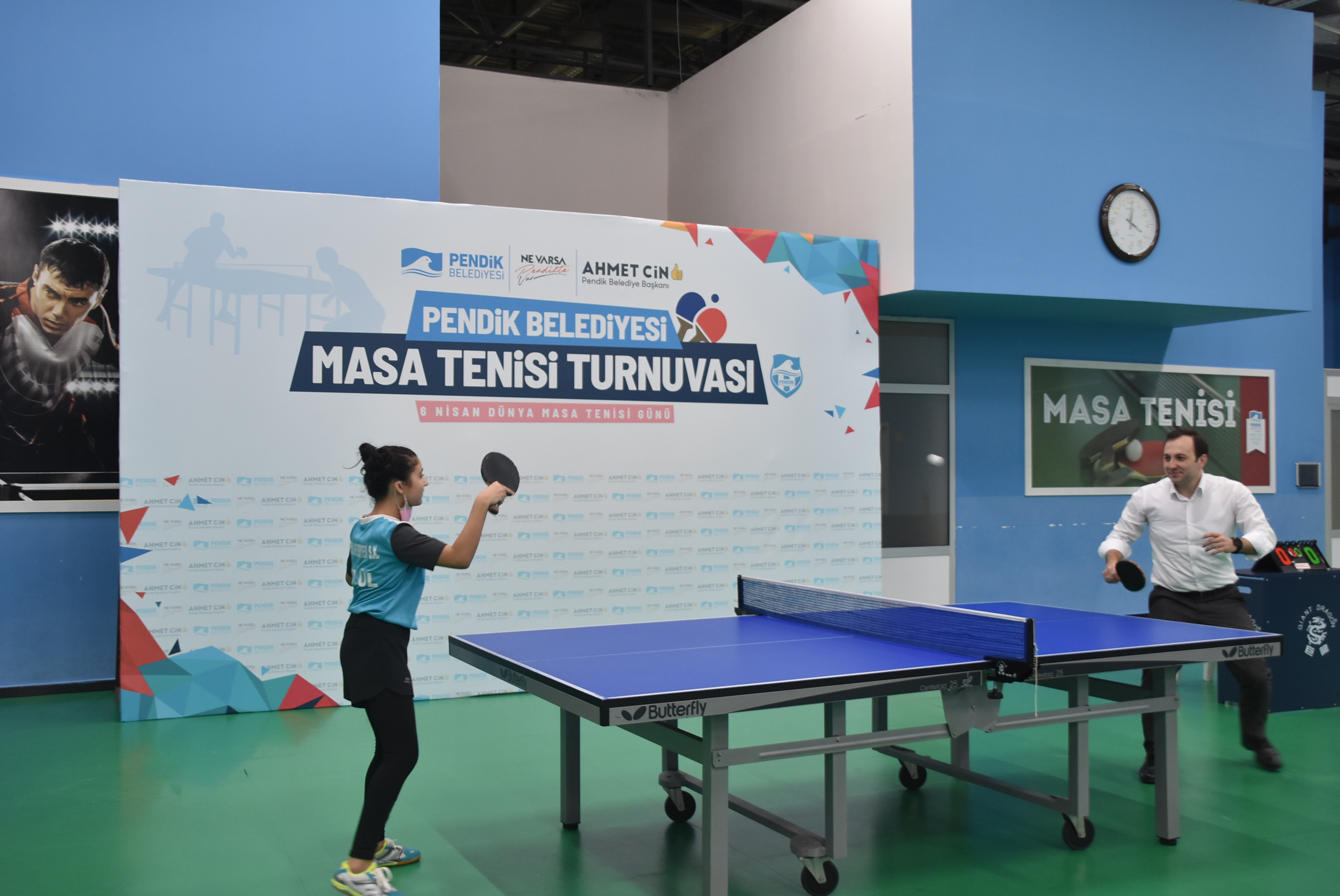 Pendik'te Dünya Masa Tenisi Gününde efsane turnuva!
