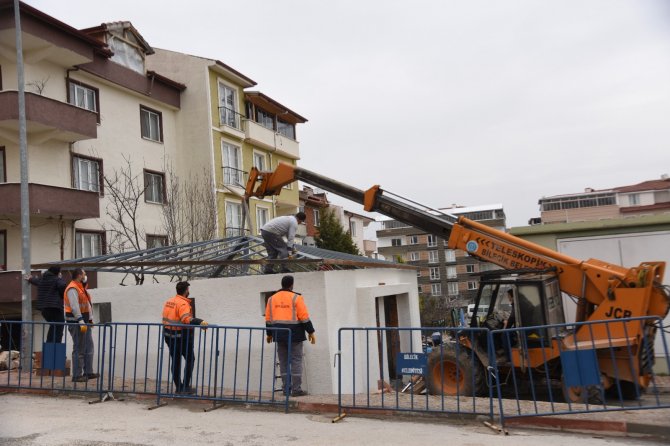 Bilecik'te pazar alanına tuvalet inşa edildi