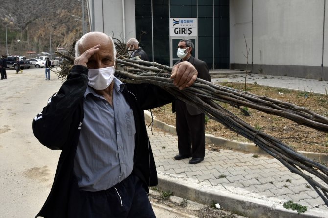 Ceviz yetiştiriciliği geliştirme projesi kapsamında üreticilere 5 bin 600 ceviz fidanı dağıtıldı