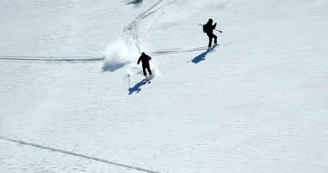 Terörden arındırılan Munzur Dağları'nda kayak keyfi