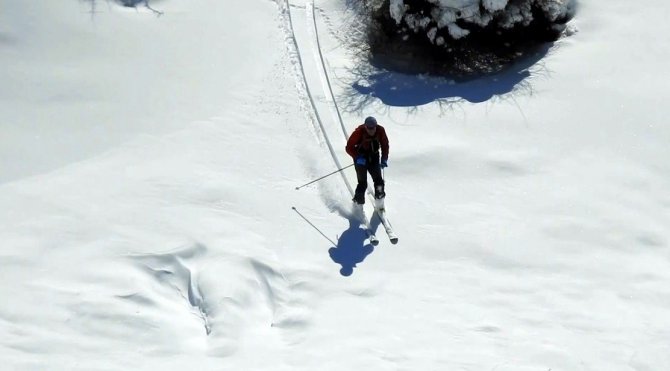 Terörden arındırılan Munzur Dağları'nda kayak keyfi
