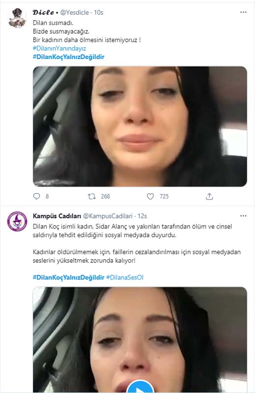 Cinsel saldırı ve ölümle tehdit edilen Dilan Koç gözyaşları içinde yardım istedi: Ben ölmek istemiyorum