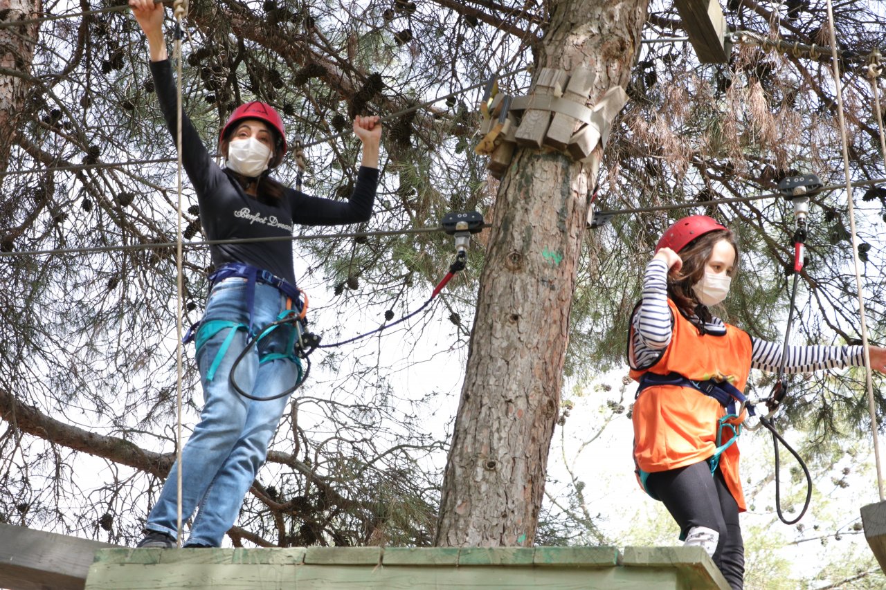 Salgında eve kapananlara alternatif eğlence! Gaziantep Dülükbaba Tabiat Parkı