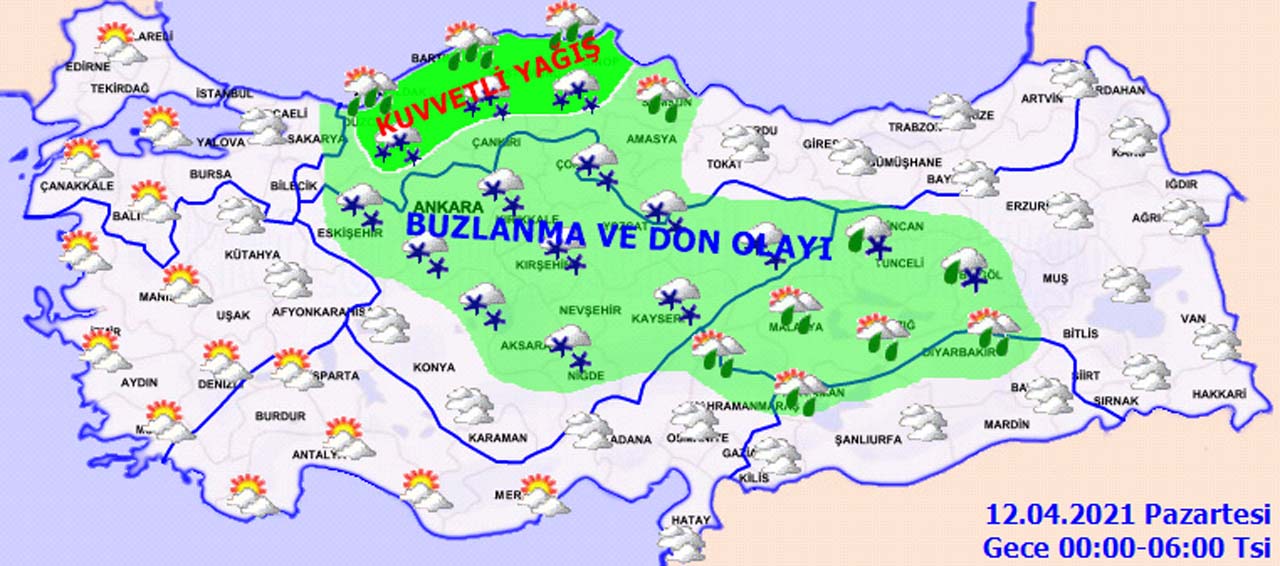 Meteoroloji'den 11 Nisan Pazar hava durumu: Sıcaklıklar düşüyor, kar geri geldi!