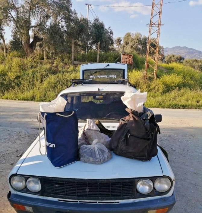 Şüpheli araçtan izinsiz toplanması yasak olan 30 kilogram orkide yumrusu ele geçirildi