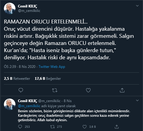 Cemil Kılıç kimdir? Nereli? | İlahiyatçı Cemil Kılıç oruç hakkında ne dedi?