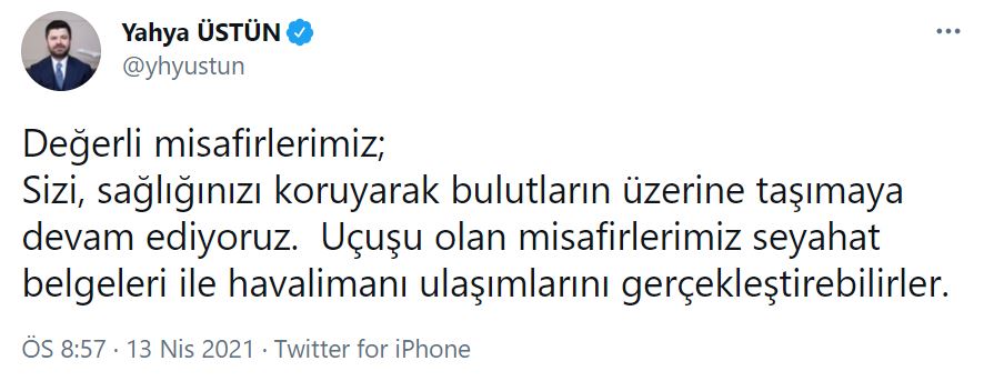 Yeni kısıtlama kararları sonrası THY'den flaş açıklama!