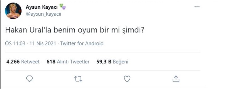 Adına fake hesap açılıp Hakan Ural la benim oyum bir mi Tweeti atılan Aysun Kayacı isyan etti