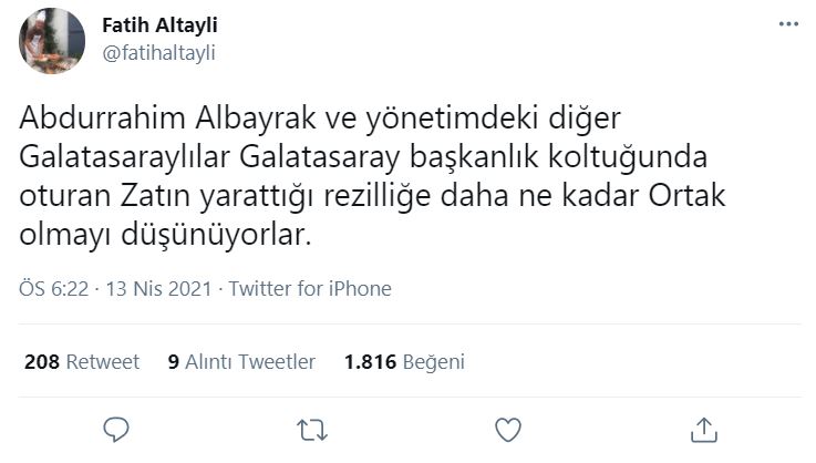 Fatih Altaylı'dan dikkat çeken paylaşım: Daha fazla zarar vermeden doktor raporuyla görevden alınmalı