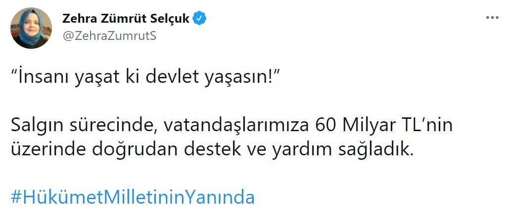 Bakan Selçuk, koronavirüs sürecinde yapılan yardımların miktarını açıkladı