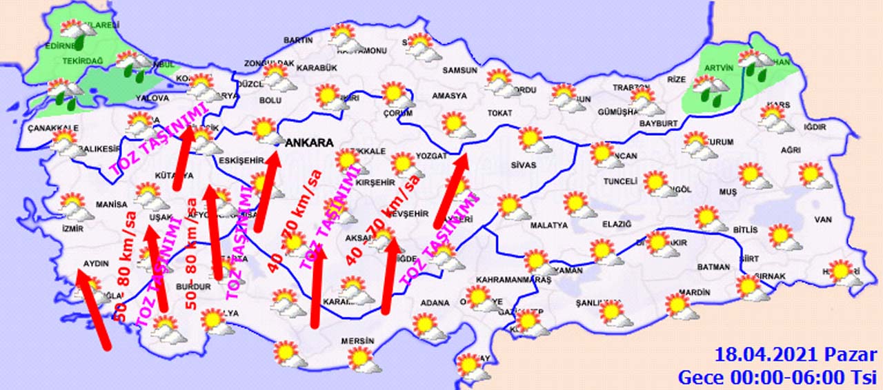 Meteoroloji'den uyarı üstüne uyarı: Dikkat! Fırtına ve toz aşımı geliyor...