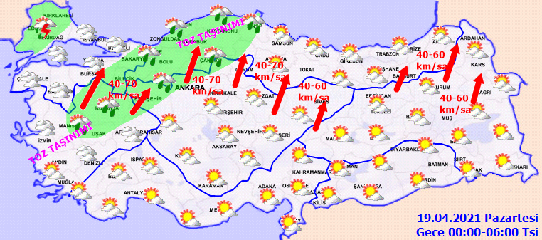 Meteoroloji yetkilileri il il uyardı: Toz taşınımı, fırtına, çamur yağmuru! İşte 18 Nisan Pazar il il, haritalı hava durumu!