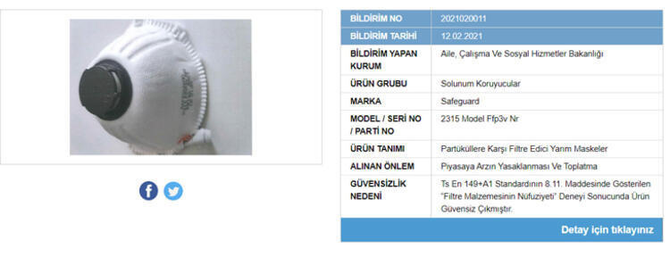 Güvensiz ürünler listesi maske markaları ne? | Gübis güvensiz maske markaları hangileri? | Güvensiz maskeler listesi