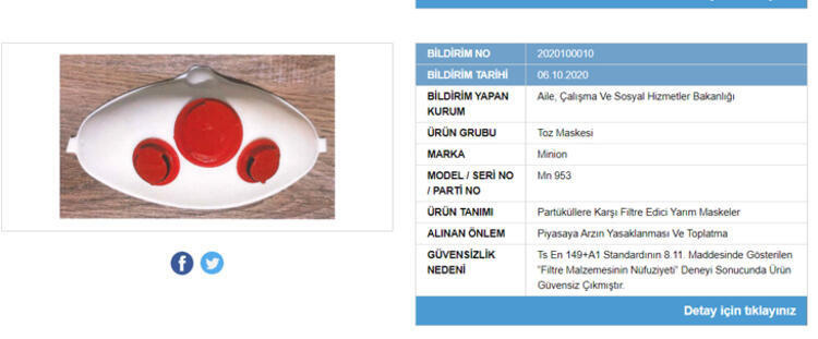 Güvensiz ürünler listesi maske markaları ne? | Gübis güvensiz maske markaları hangileri? | Güvensiz maskeler listesi