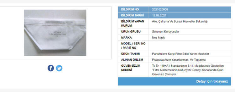 Güvensiz ürünler listesi maske markaları ne? | Gübis güvensiz maske markaları hangileri? | Güvensiz maskeler listesi