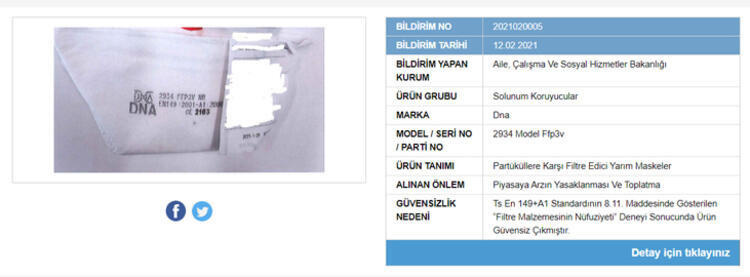 Güvensiz ürünler listesi maske markaları ne? | Gübis güvensiz maske markaları hangileri? | Güvensiz maskeler listesi