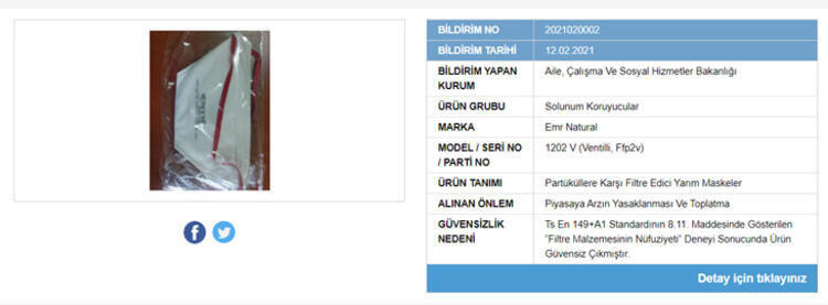 Güvensiz ürünler listesi maske markaları ne? | Gübis güvensiz maske markaları hangileri? | Güvensiz maskeler listesi