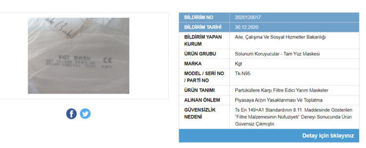 Güvensiz ürünler listesi maske markaları ne? | Gübis güvensiz maske markaları hangileri? | Güvensiz maskeler listesi