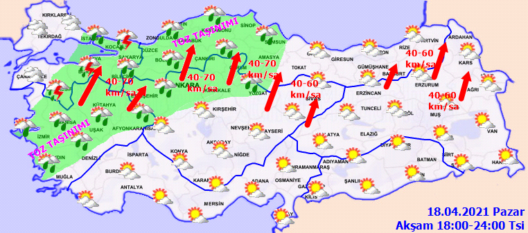 Gök gürültürü sağanak yağışlar geliyor! Fırtına hızı saatte 80 kilometreye ulaşacak! | İşte 19 Nisan Pazartesi hava durumu