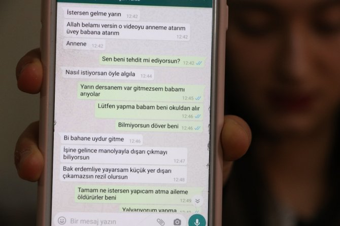 Tehditlerden bıkan genç kızın isyanı: 