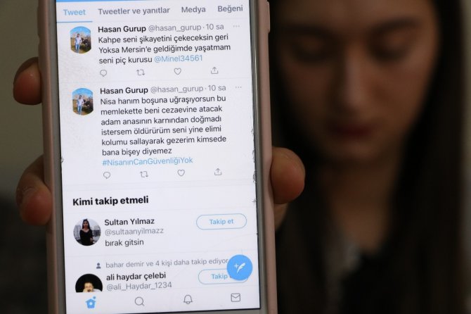 Tehditlerden bıkan genç kızın isyanı: 