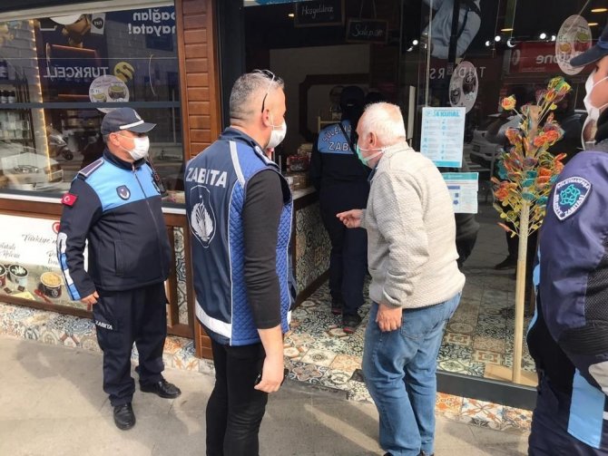 Tekirdağ'da zabıta ekipleri koronavirüse karşı çalışmalarını titizlikle sürdürüyor