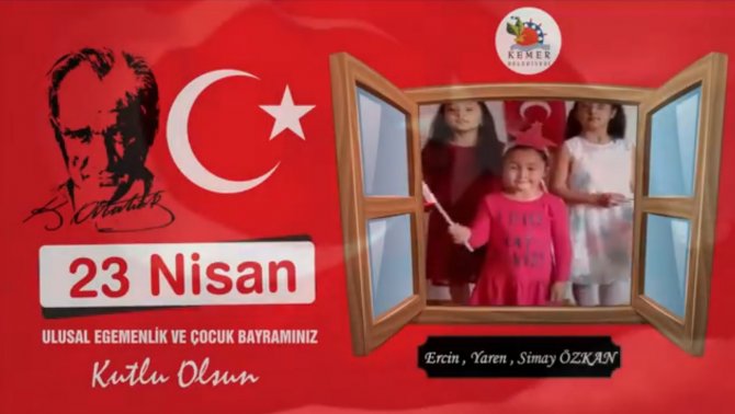 Antalya'da 23 Nisanı sosyal medya üzerinden kutlanıyor