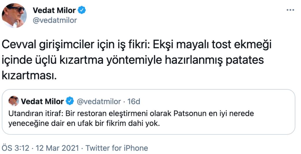 Vedat Milor'dan 'utandıran' itiraf!