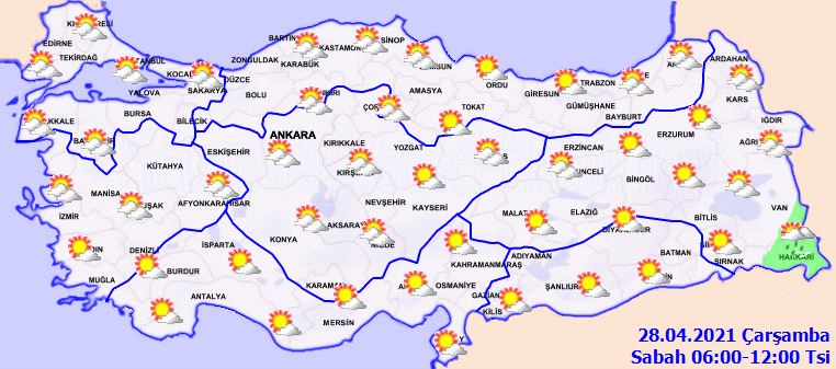 Meteoroloji duyurdu: Hava sıcaklığı mevsim normallerinin üzerinde seyredecek| 27 Nisan Çarşamba hava durumu