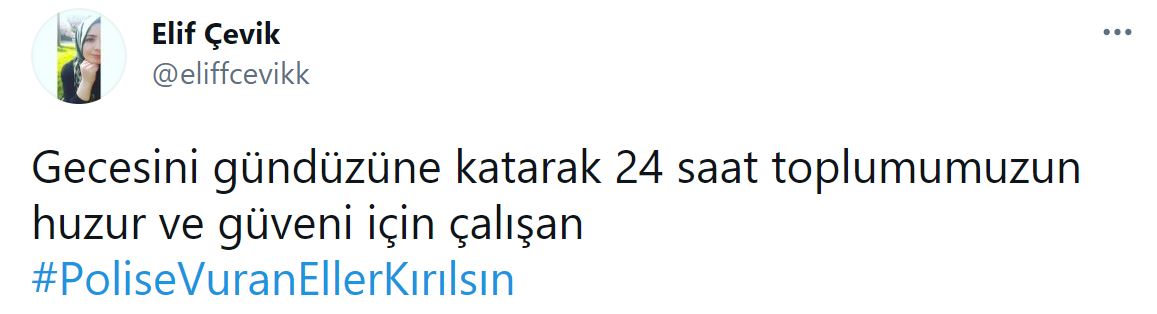 Skandal olaya Twitter'da tepki: #PoliseVuranEllerKırılsın