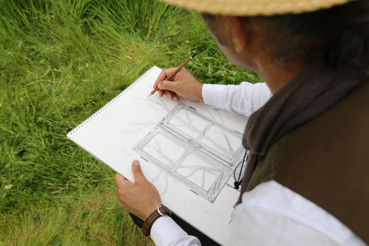 Doğanın güzelliği sanatçılara ilham kaynağı oldu! Kırklareli'nde çiçek açan armut bahçeleri resmedildi