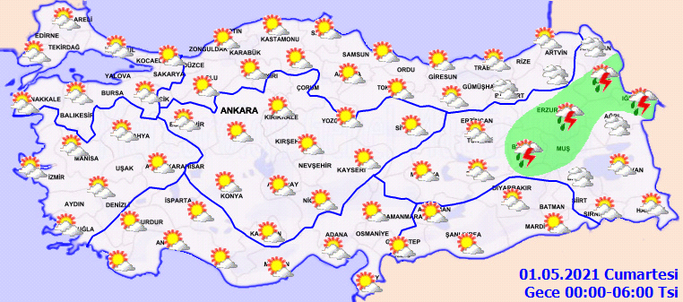 Sıcak hava etkisini sürdürse de sağanak yağışlara dikkat! İşte 30 Nisan Cuma hava durumu