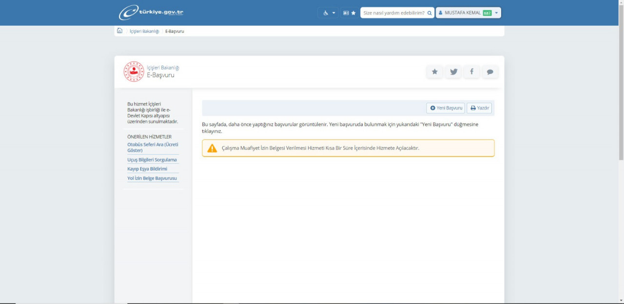 E-devlet çöktü mü? Alo 199 muafiyet belgesi alma