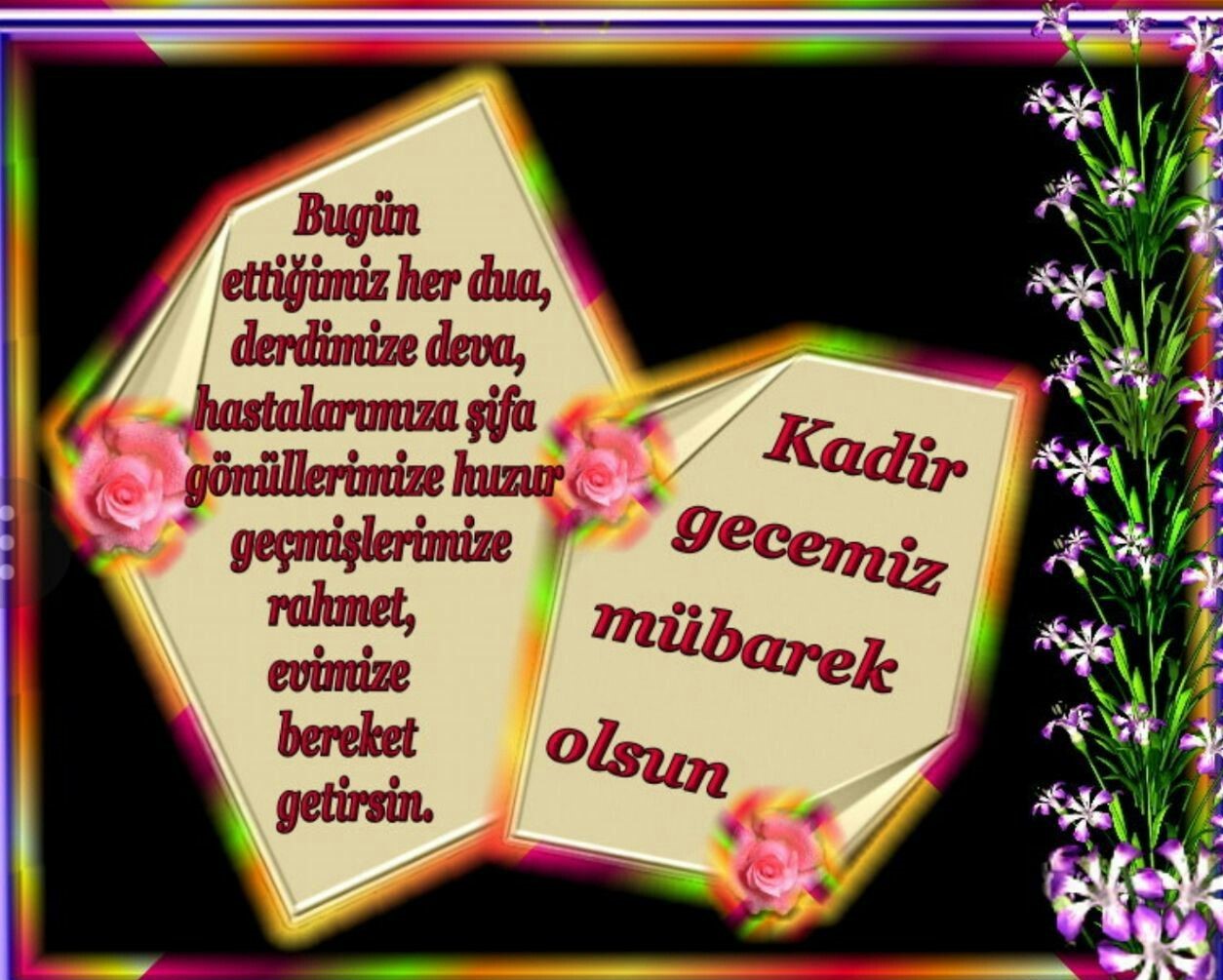 Kadir Gecesi fotoğraflı, resimli mesajları 2022