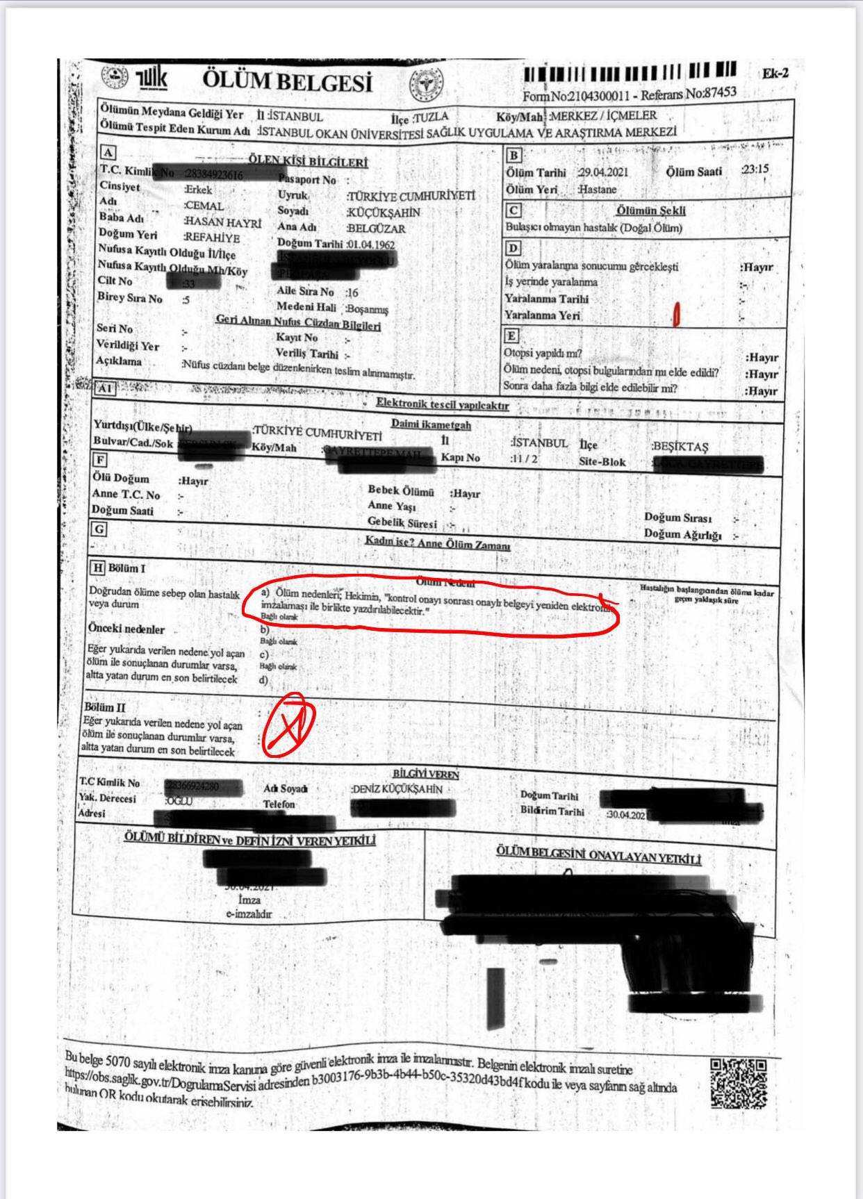 Gece yarısı paylaştı! Sağlık Bakanı Koca'dan Cemal Küçükşahin'in ölüm raporu hakkında açıklama