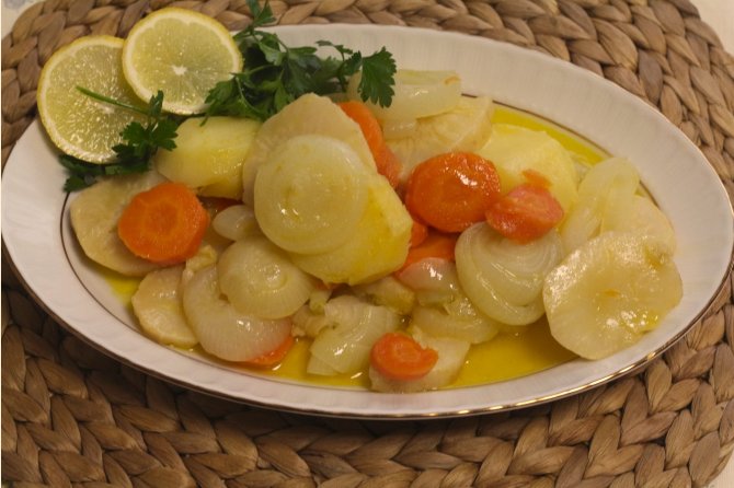 Gelinim Mutfakta Zeytinyağlı Kereviz tarifi |Zeytinyağlı Kereviz nasıl yapılır? Malzemeleri nelerdir?