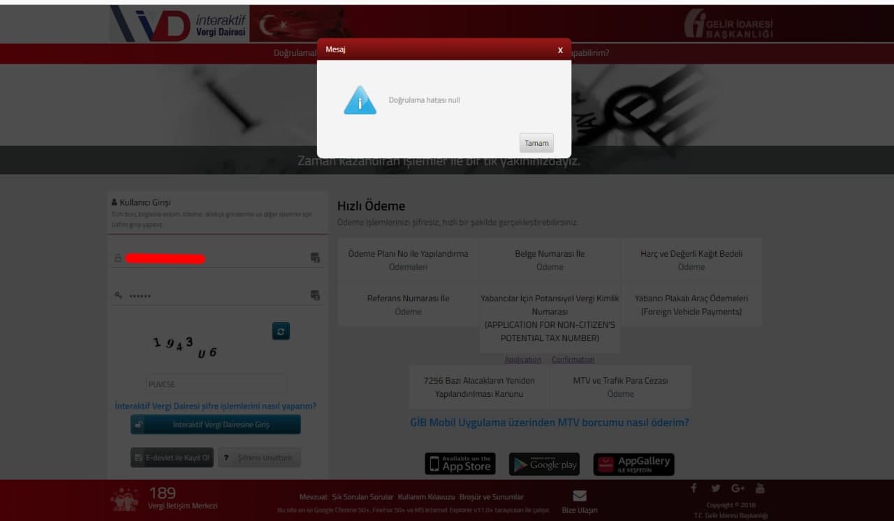İnteraktif Vergi Dairesi neden açılmıyor, çöktü mü? 4 Mayıs 2021 İnteraktif vergi dairesine neden girilmiyor? 