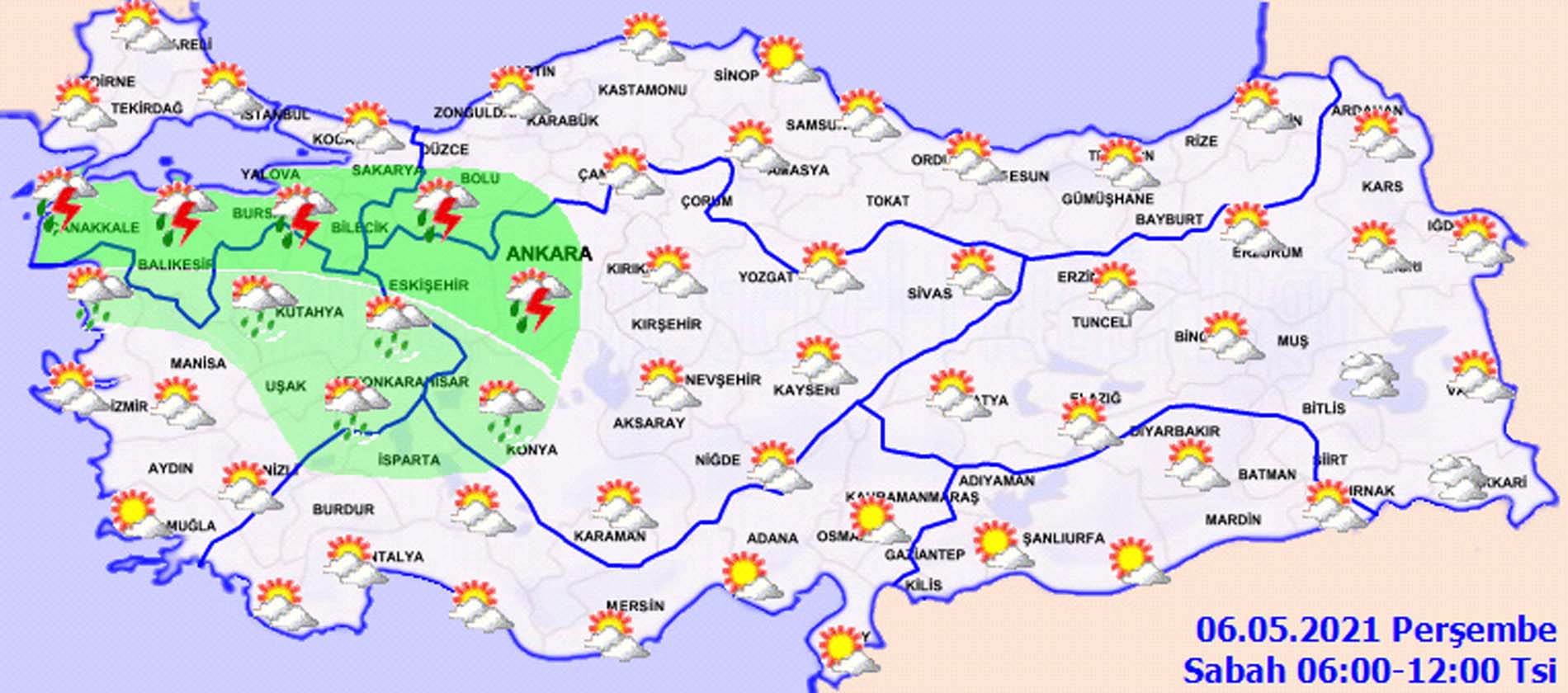 Meteoroloji'den son dakika gök gürültülü sağanak yağış uyarısı! O illerde yaşayanlar dikkat
