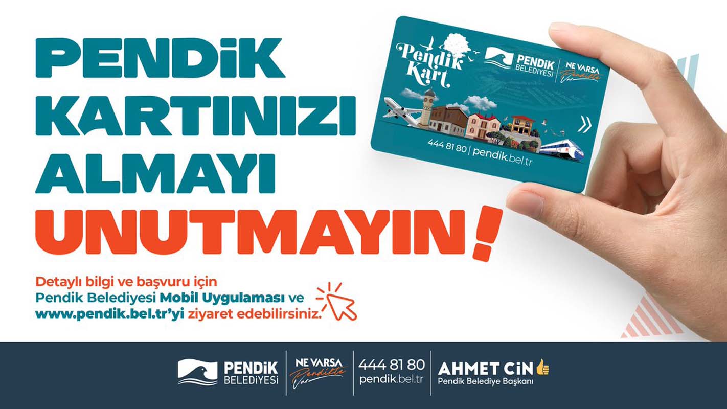 Pendik Belediyesi'nden vatandaşlara müjde! Pendik Kart geliyor!