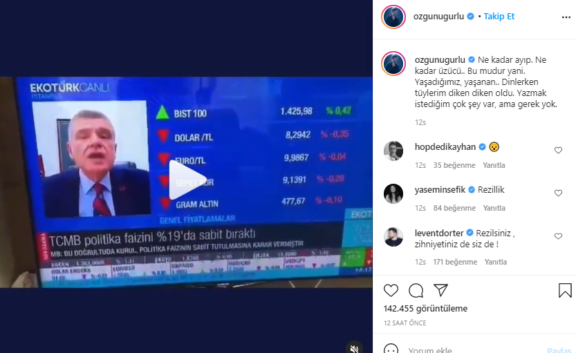 Şarkıcı Özgün Uğurlu dan enflasyonu özürlü çocuğa benzeten Prof Dr Murat Ferman a tepki